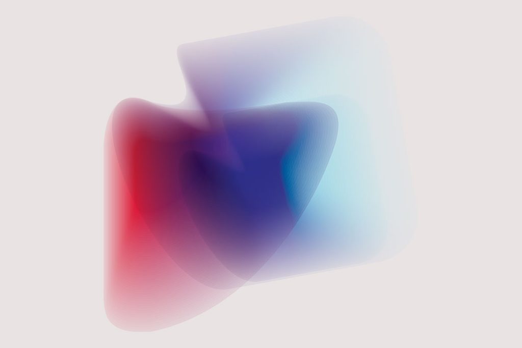 Abstract blurred gradient shape