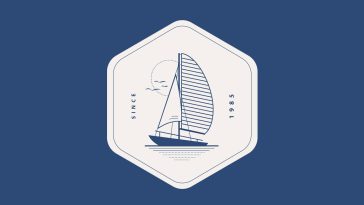 Sailboat Line Art Logo