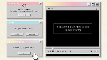 90s Computer Aesthetic and old Web UI Elements