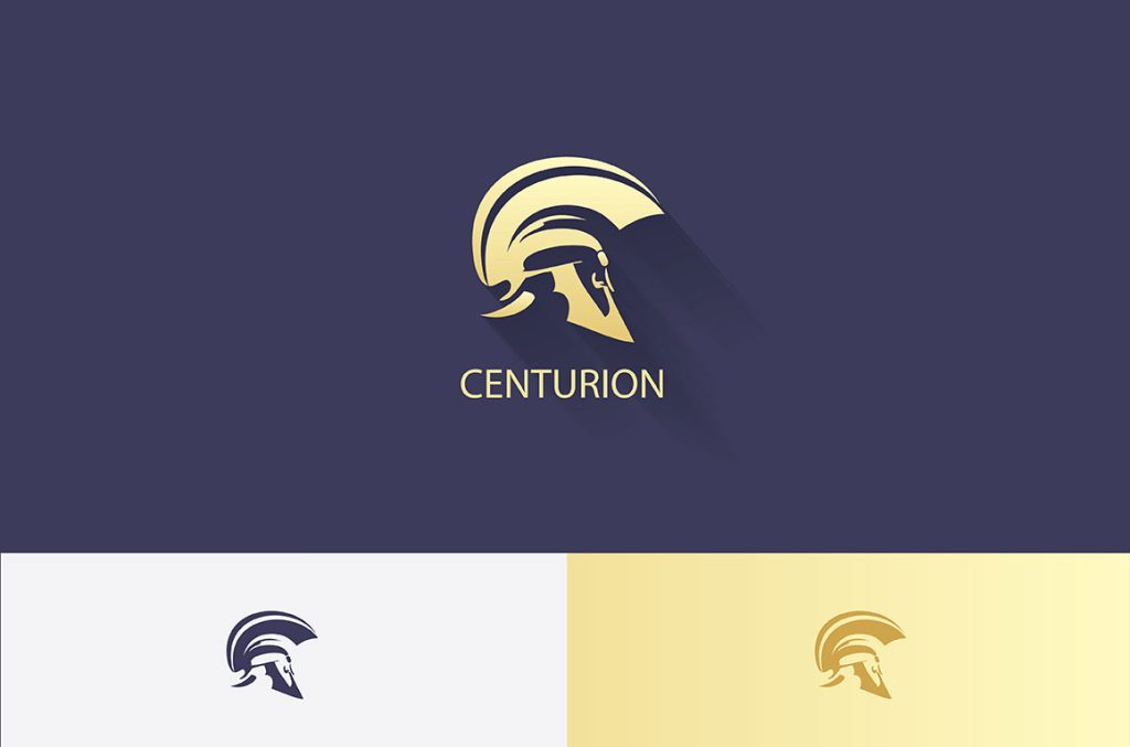 Free Centurion logo - Roman centurion helmet logo
