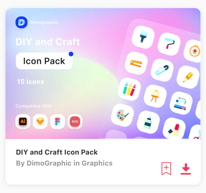 Arts and Crafts Icon - DIY and Craft Icon Pack