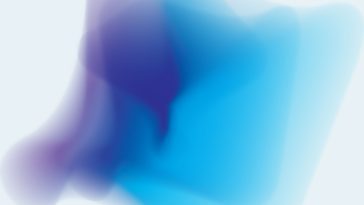 Blurred gradient shape in blue and purple colors
