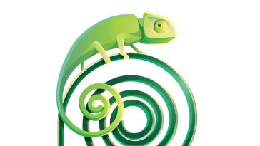 Chameleon clipart illustration