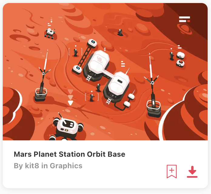 Mars clipart illustration