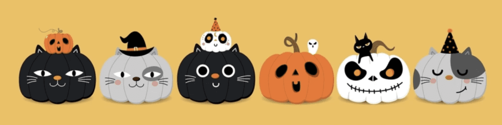 Cute pumpkin symbols
