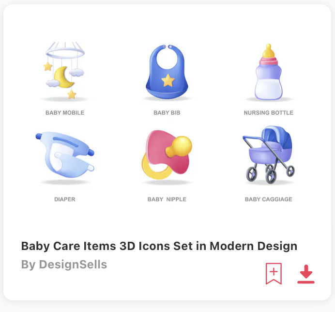 Baby Boy Clipart Icons