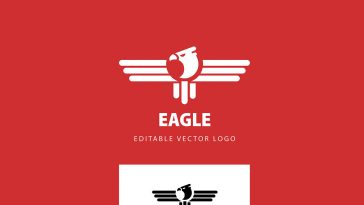 Eagle Logo Black and White