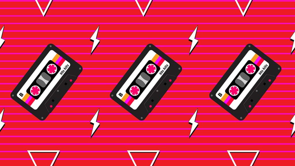 Cassette Tape Clipart Pattern