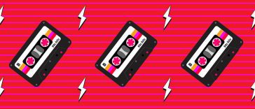 Cassette Tape Clipart Pattern
