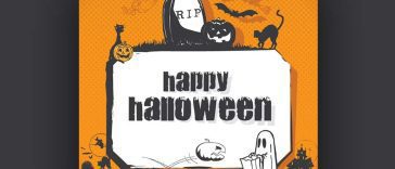 Black and White Halloween Clipart