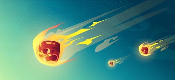 Meteor vector illustration