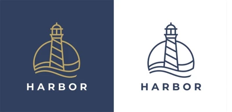 Lighthouse vector logo