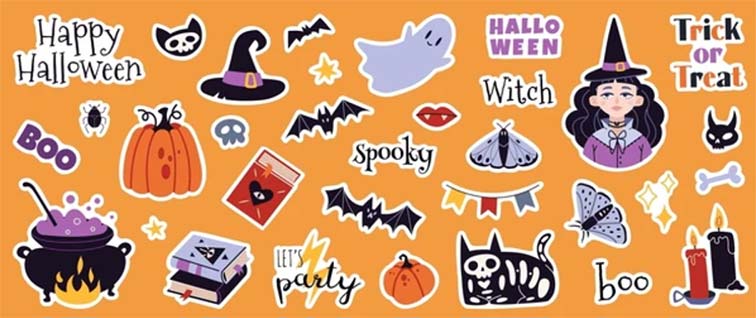 Halloween Decals and Stickers
