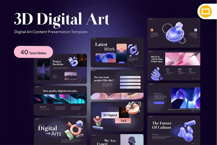 Graphic Design Trends 2024 - 3D Digital Art