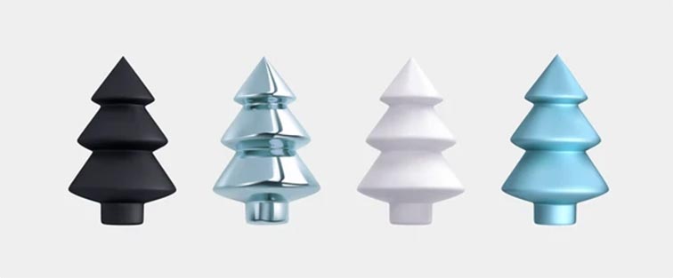 3d Christmas Tree Icons