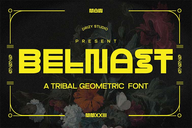 Abstract Geometric Fonts