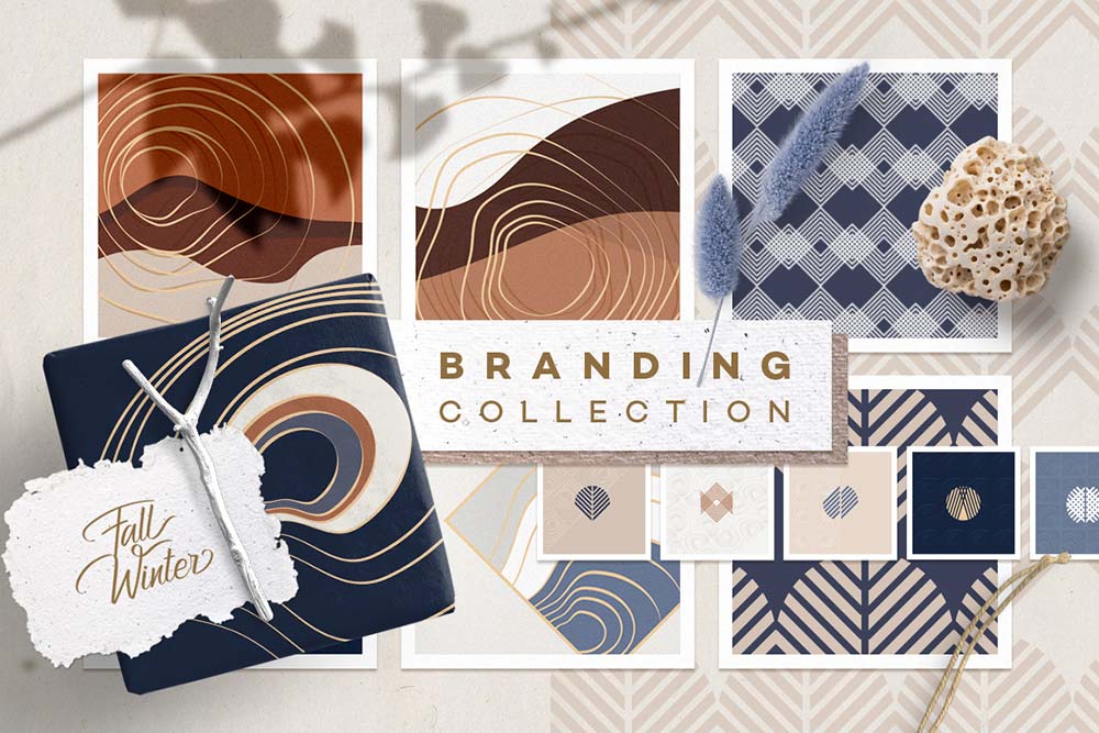 Art Deco Patterns Branding Collection