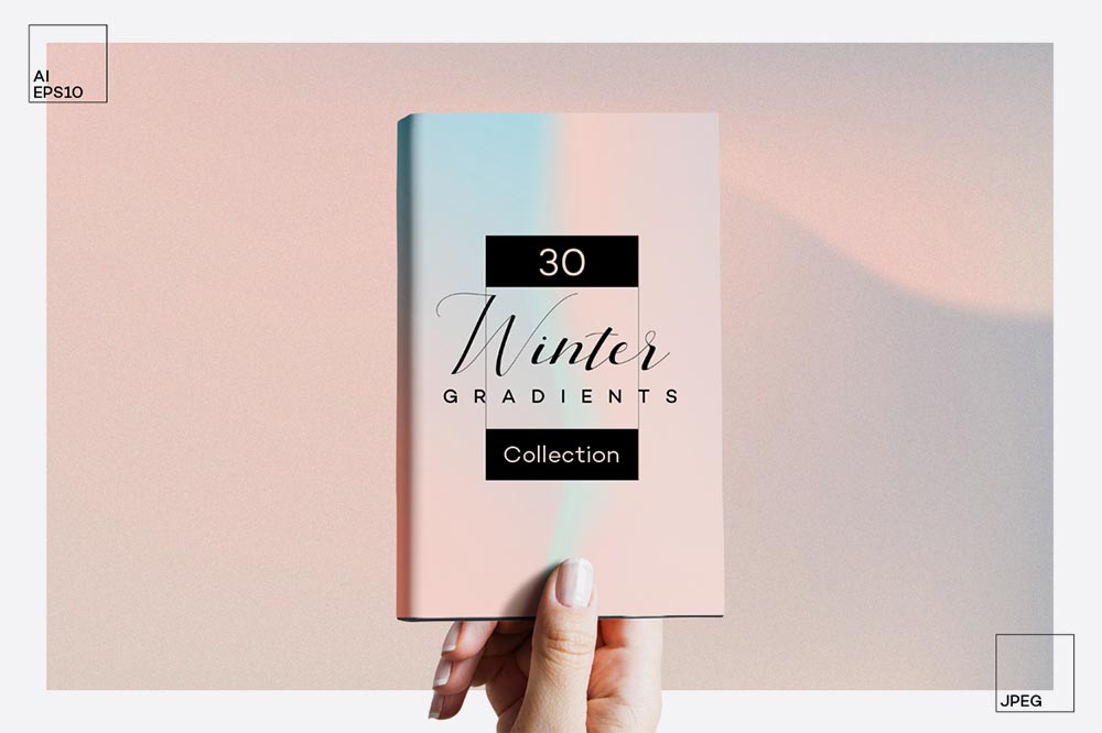Pastel Color Background Collection- Winter Gradient