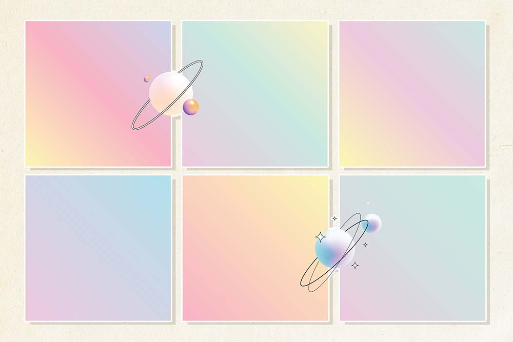 Retro and Old Computer Aesthetics Design Kit- Holographic Backgrounds