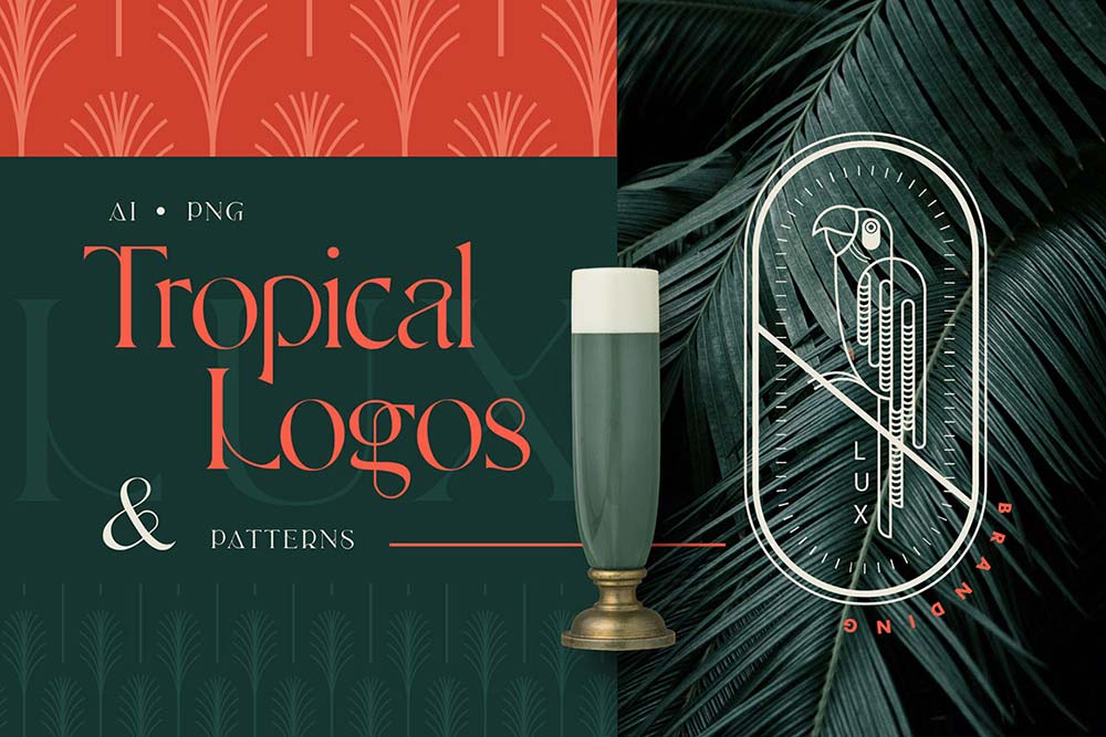 Tropical Logos Branding Collection