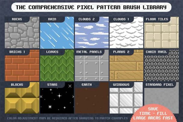 Procreate Pixel Brush Pack | Polar Vectors