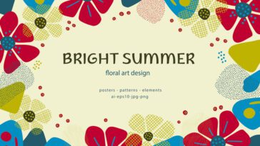 Vintage Floral Pattern Design Kit