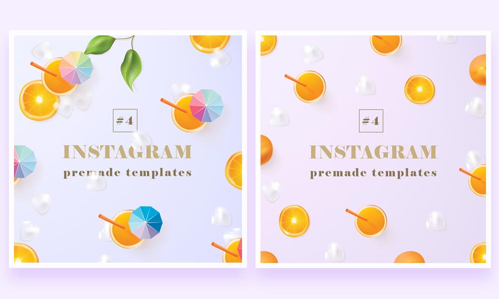 Photoshop Instagram Template Set