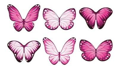Pink Butterfly Clipart vector