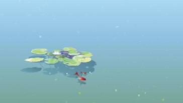 Free Koi Fish and Water Lilies Vector Illustration