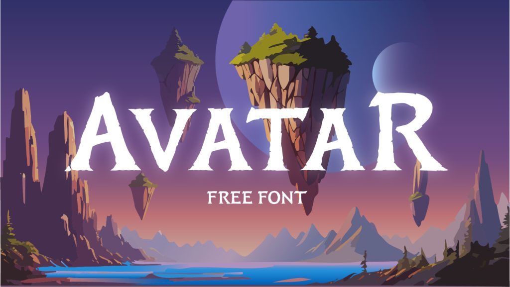 Avatar Movie Free Font