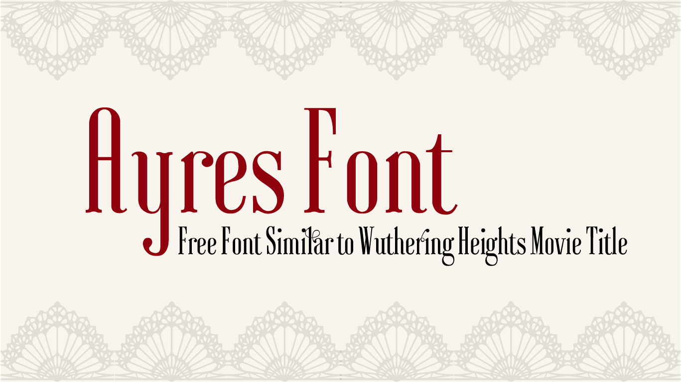 Wuthering Heights Free Movie Font-preview