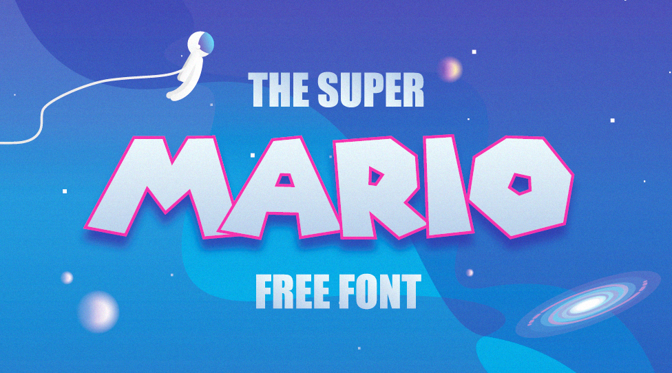 Free Super Mario Galaxy Font - Preview